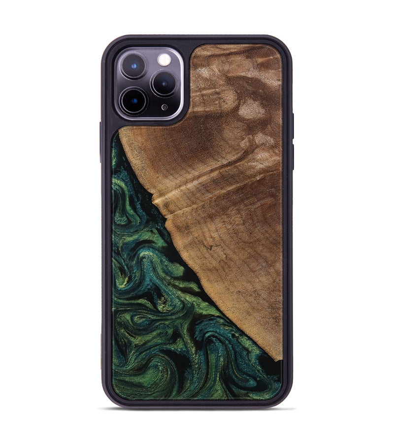 iPhone 11 Pro Max Wood Phone Case - Ashtyn (Green, 807444)