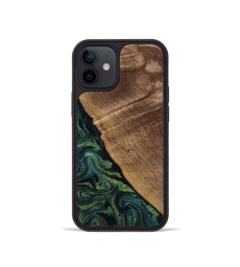 iPhone 12 mini Wood Phone Case - Ashtyn (Green, 807444)