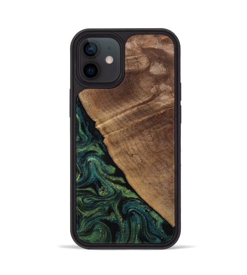 iPhone 12 Wood Phone Case - Ashtyn (Green, 807444)