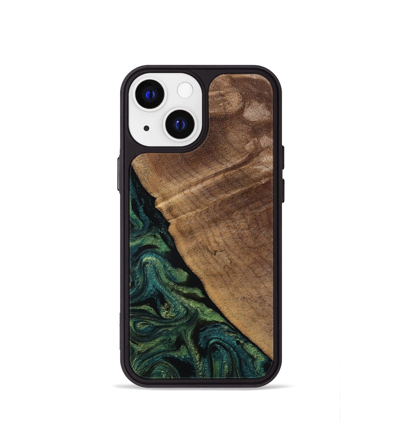 iPhone 13 mini Wood Phone Case - Ashtyn (Green, 807444)