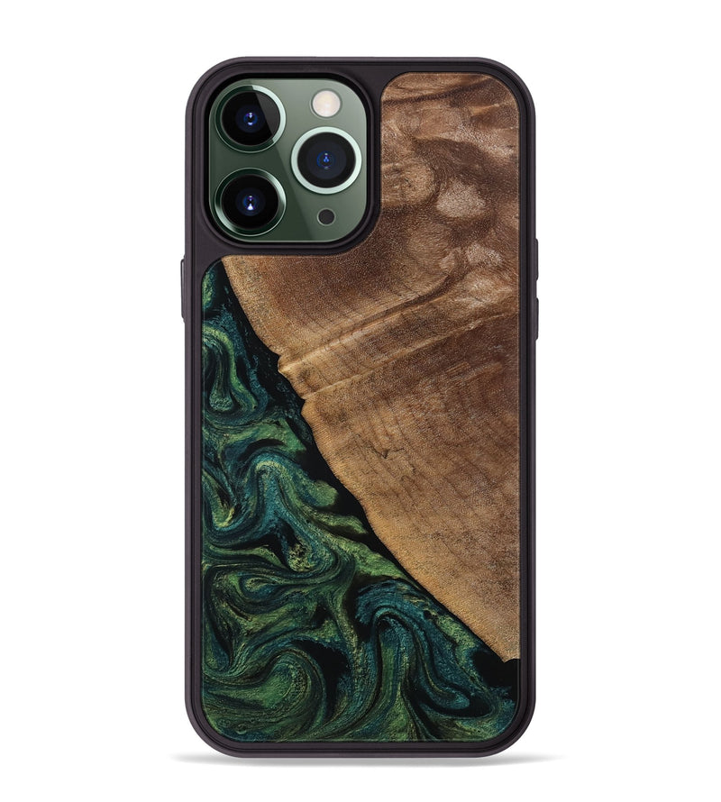 iPhone 13 Pro Max Wood Phone Case - Ashtyn (Green, 807444)