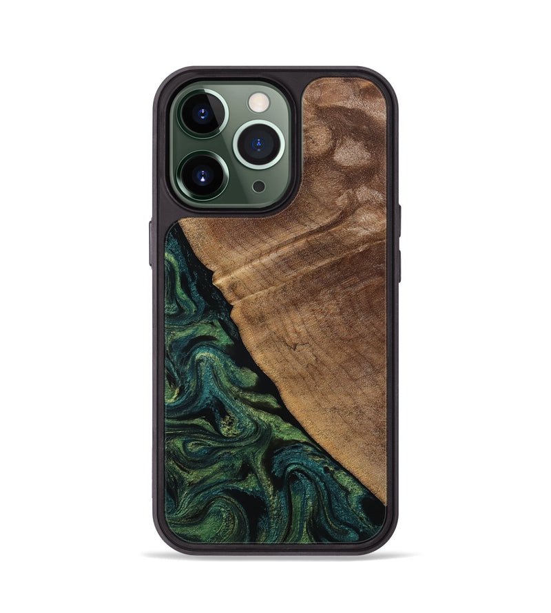 iPhone 13 Pro Wood Phone Case - Ashtyn (Green, 807444)