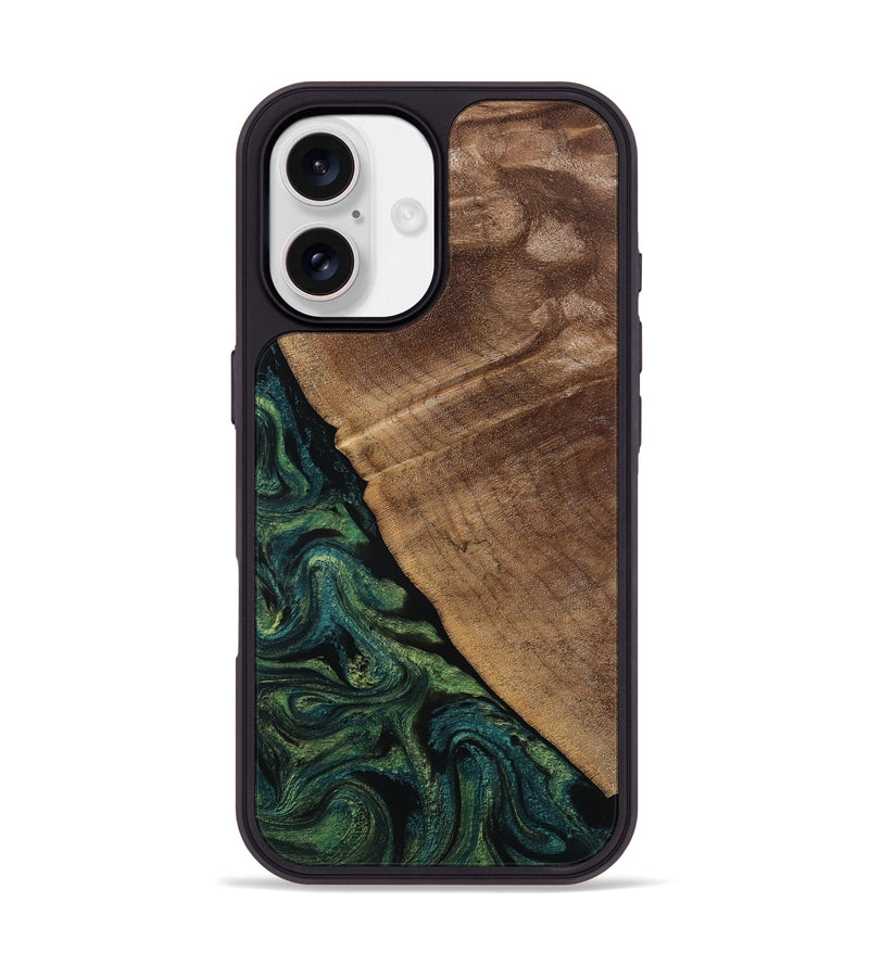 iPhone 17 Wood Phone Case - Ashtyn (Green, 807444)