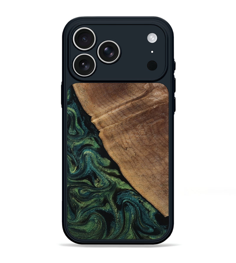 iPhone 17 Pro Max Wood Phone Case - Ashtyn (Green, 807444)
