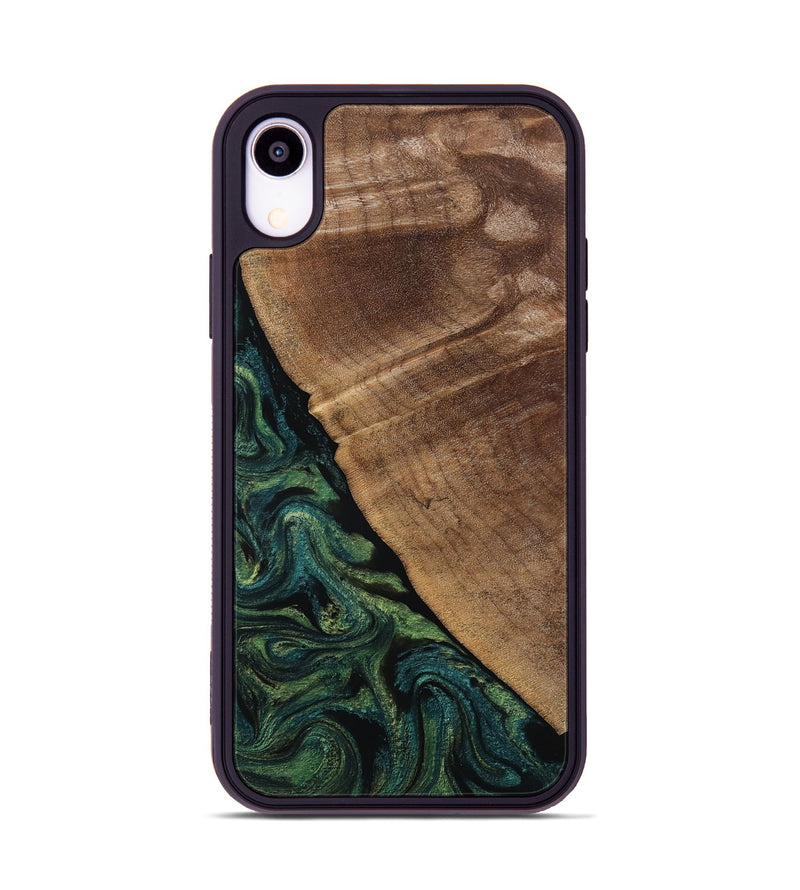 iPhone Xr Wood Phone Case - Ashtyn (Green, 807444)
