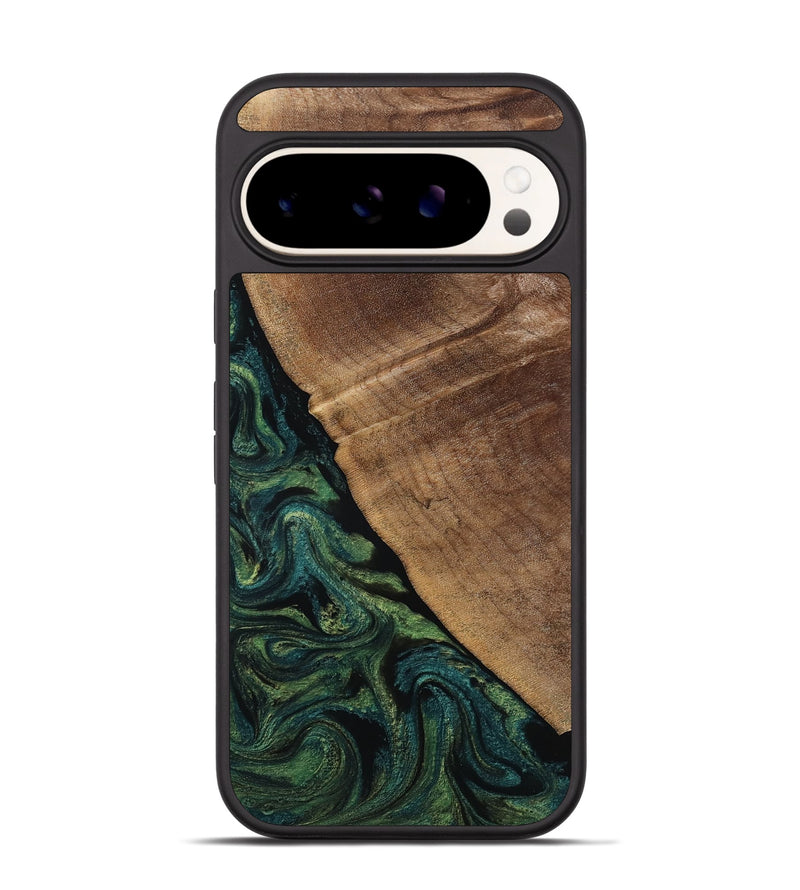 Pixel 9 Pro Wood Phone Case - Ashtyn (Green, 807444)