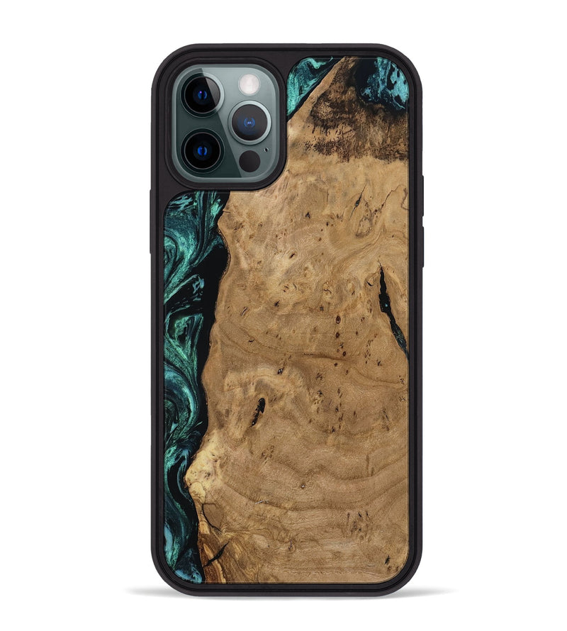iPhone 12 Pro Max Wood Phone Case - Gracie (Ancient Olive, 807445)