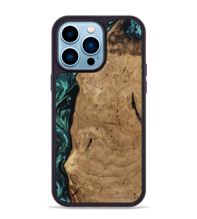 iPhone 14 Pro Max Wood Phone Case - Gracie (Ancient Olive, 807445)