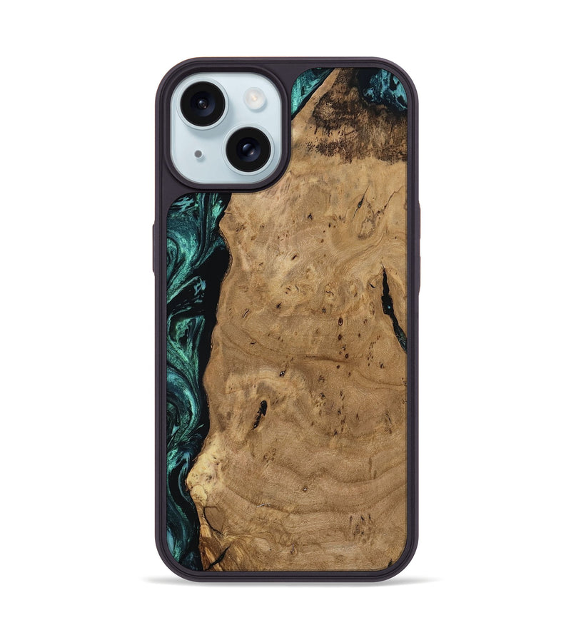 iPhone 15 Wood Phone Case - Gracie (Ancient Olive, 807445)