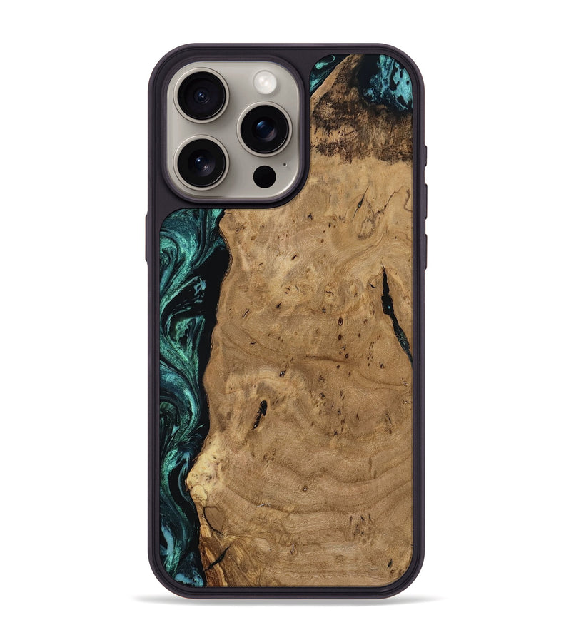 iPhone 15 Pro Max Wood Phone Case - Gracie (Ancient Olive, 807445)