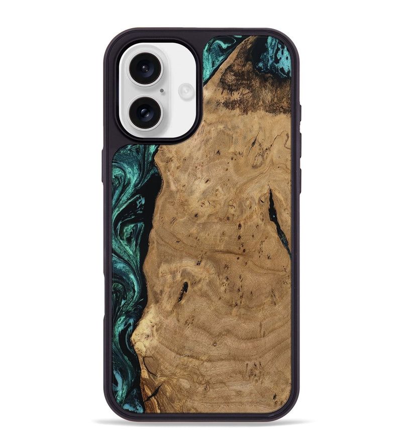 iPhone 16 Plus Wood Phone Case - Gracie (Ancient Olive, 807445)