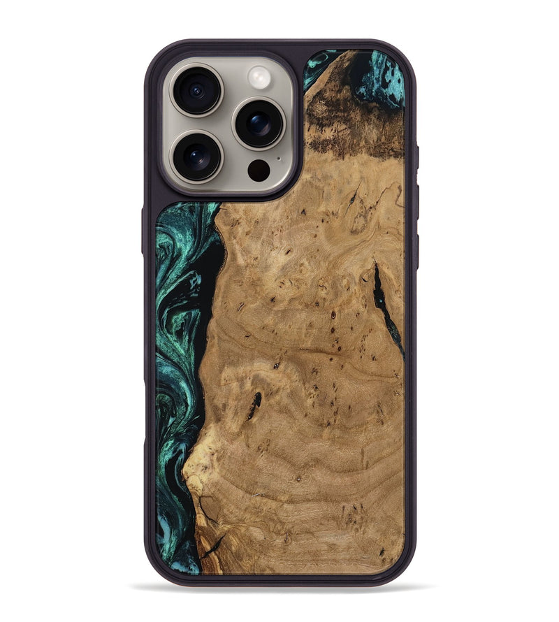 iPhone 16 Pro Max Wood Phone Case - Gracie (Ancient Olive, 807445)