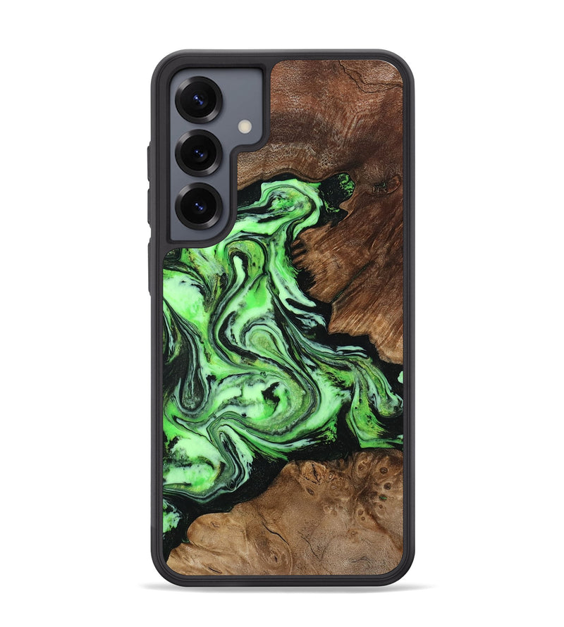 Galaxy S25 Plus Wood Phone Case - Spencer (Green, 807446)