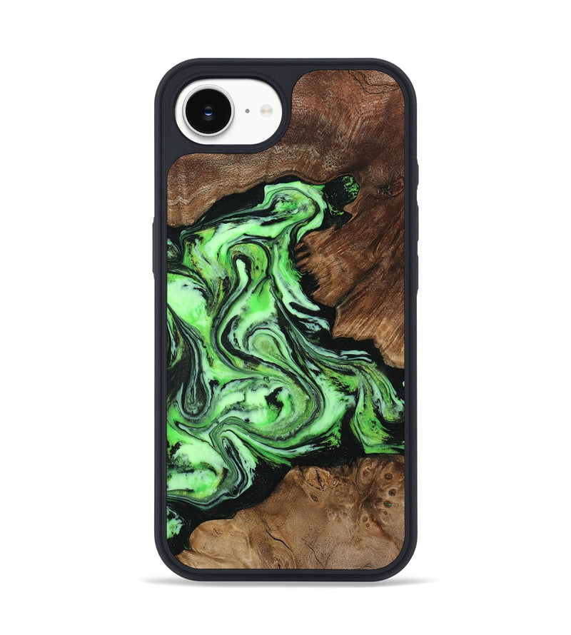 iPhone 16e Wood Phone Case - Spencer (Green, 807446)