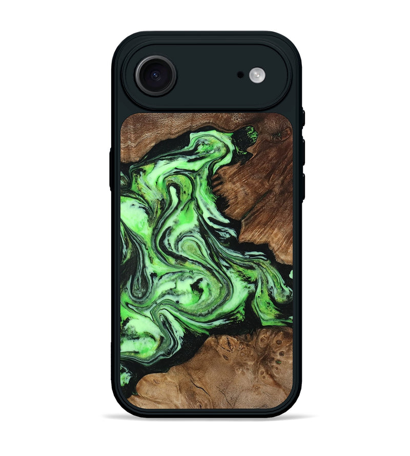 iPhone 17 Air Wood Phone Case - Spencer (Green, 807446)
