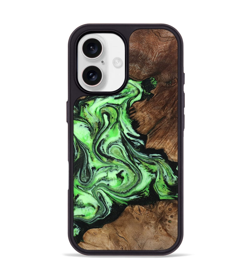 iPhone 17 Wood Phone Case - Spencer (Green, 807446)