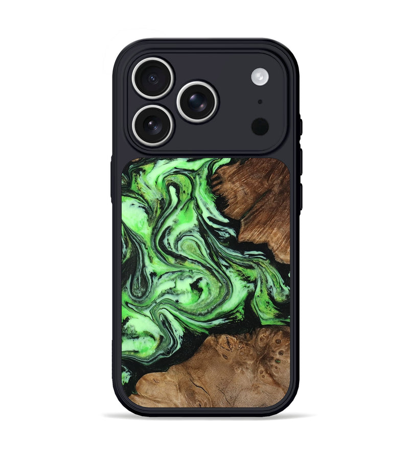 iPhone 17 Pro Wood Phone Case - Spencer (Green, 807446)