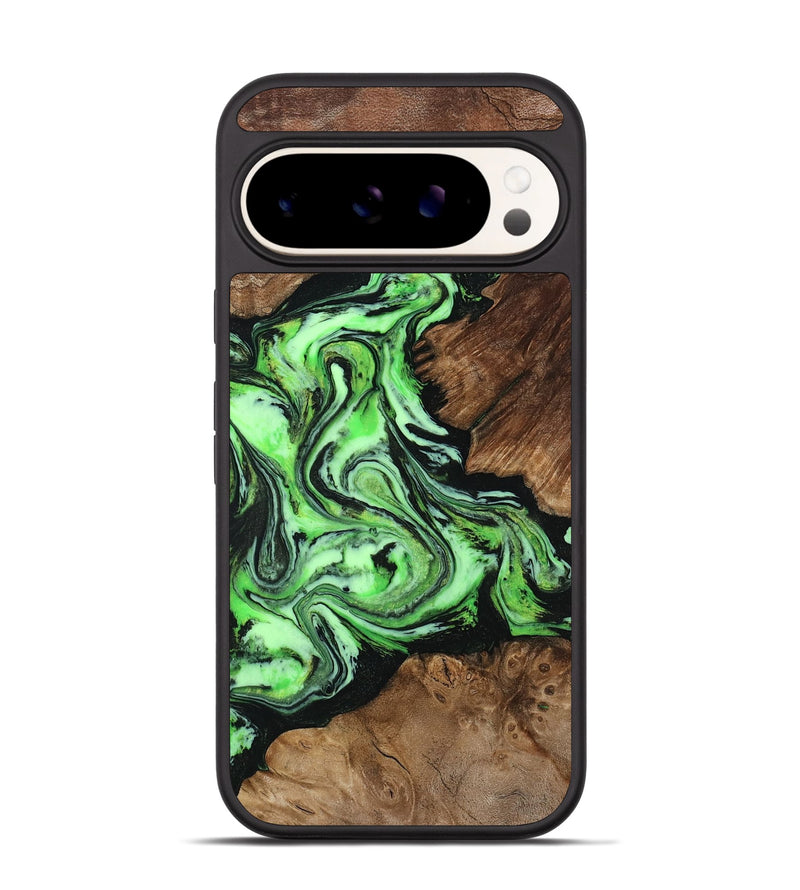 Pixel 9 Pro Wood Phone Case - Spencer (Green, 807446)