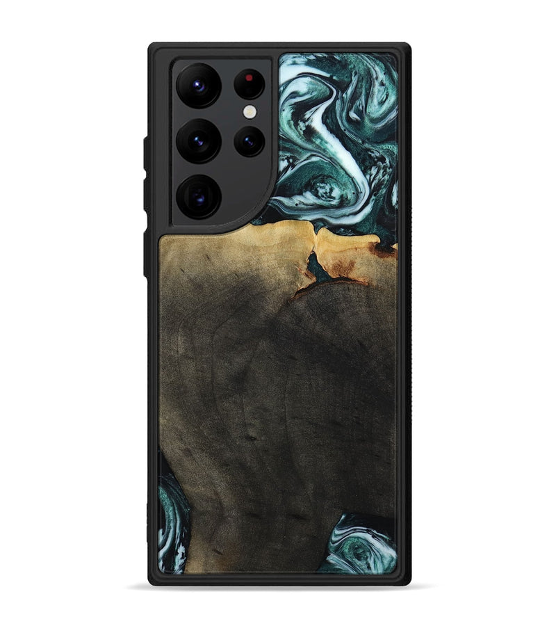 Galaxy S22 Ultra Wood Phone Case - Love (Green, 807447)