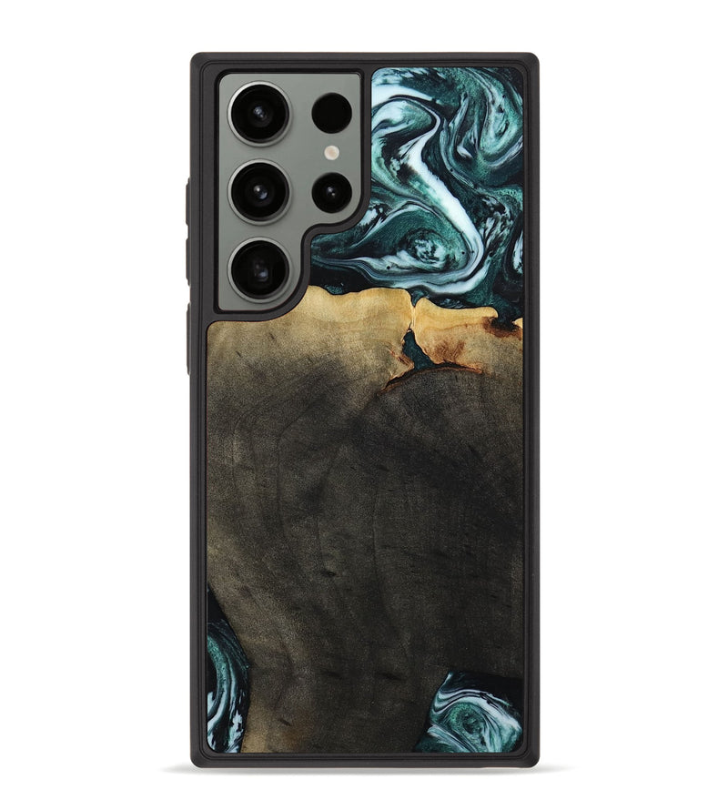 Galaxy S23 Ultra Wood Phone Case - Love (Green, 807447)