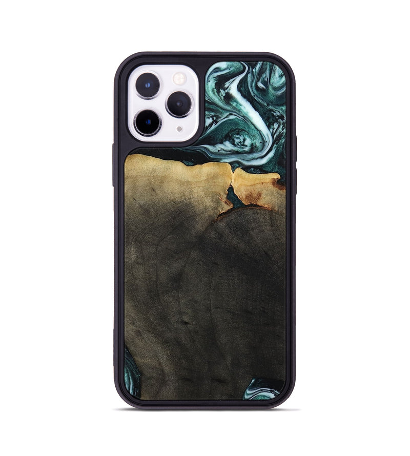 iPhone 11 Pro Wood Phone Case - Love (Green, 807447)