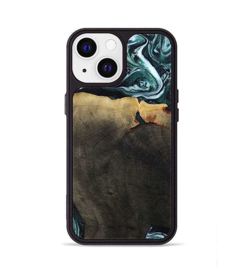 iPhone 13 Wood Phone Case - Love (Green, 807447)