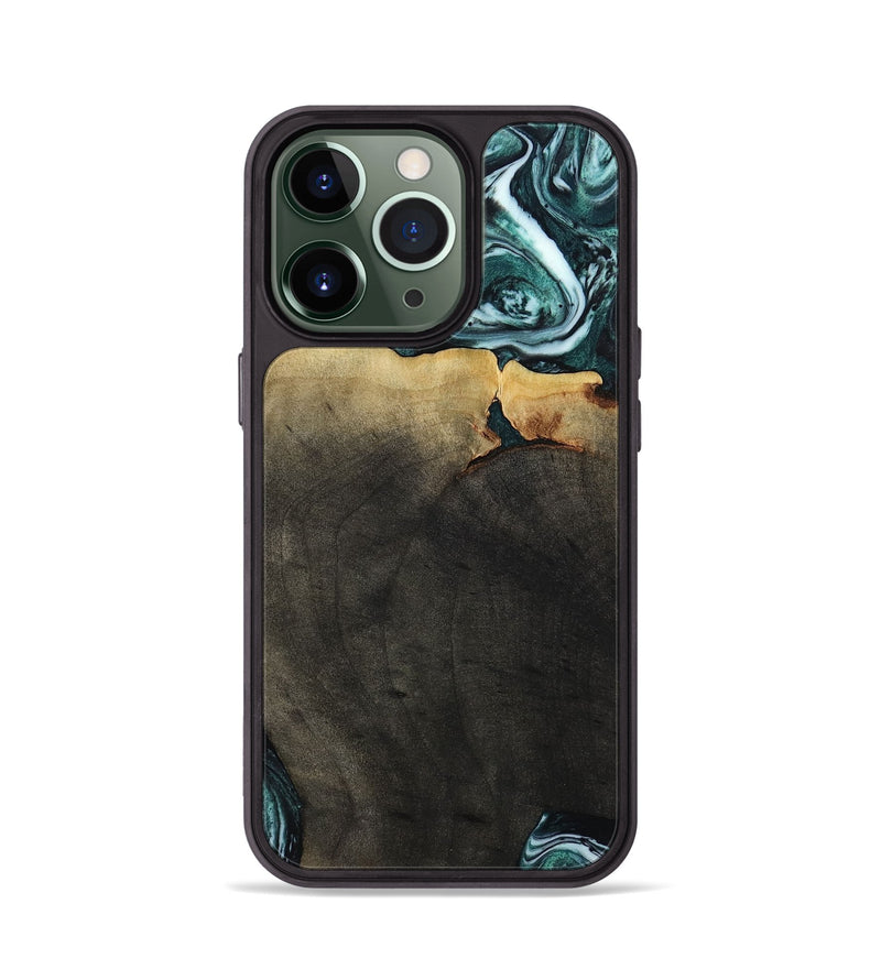 iPhone 13 Pro Wood Phone Case - Love (Green, 807447)