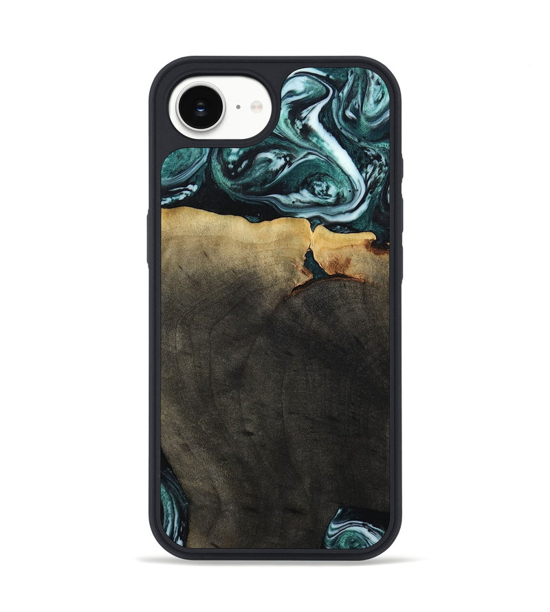 iPhone 16e Wood Phone Case - Love (Green, 807447)