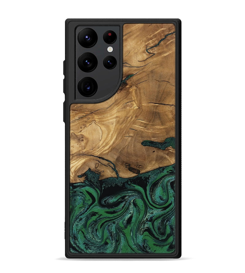 Galaxy S22 Ultra Wood Phone Case - Meghan (Green, 807448)