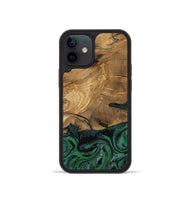 iPhone 12 mini Wood Phone Case - Meghan (Green, 807448)