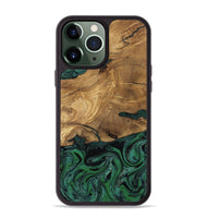 iPhone 13 Pro Max Wood Phone Case - Meghan (Green, 807448)
