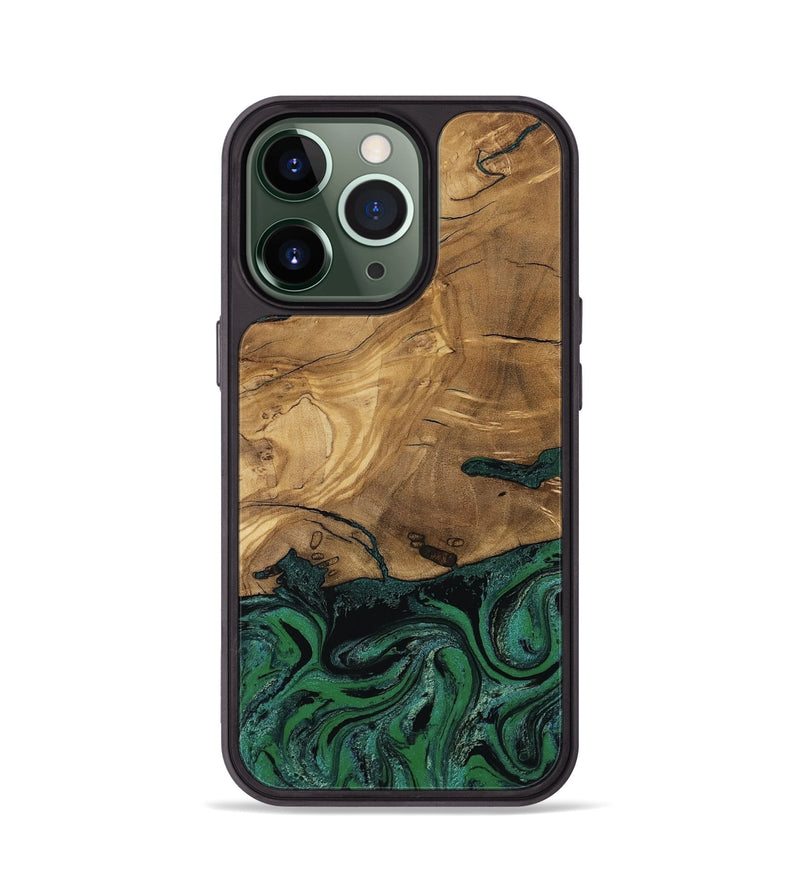 iPhone 13 Pro Wood Phone Case - Meghan (Green, 807448)
