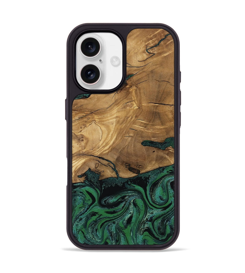 iPhone 17 Wood Phone Case - Meghan (Green, 807448)