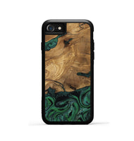 iPhone SE Wood Phone Case - Meghan (Green, 807448)