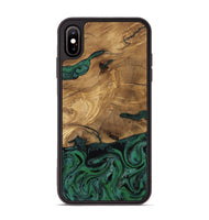 iPhone Xs Max Wood Phone Case - Meghan (Green, 807448)