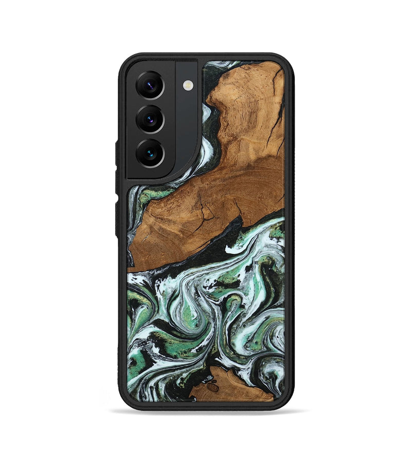 Galaxy S22 Wood Phone Case - Haylie (Green, 807449)