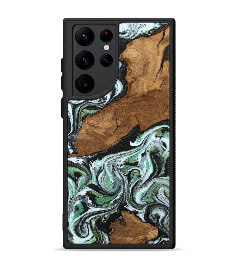 Galaxy S22 Ultra Wood Phone Case - Haylie (Green, 807449)
