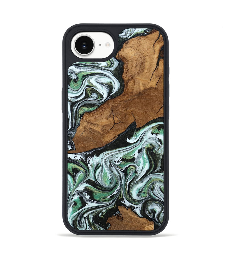 iPhone 16e Wood Phone Case - Haylie (Green, 807449)