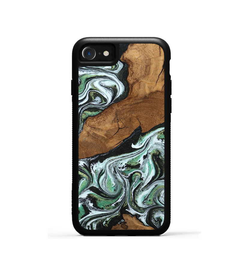 iPhone SE Wood Phone Case - Haylie (Green, 807449)