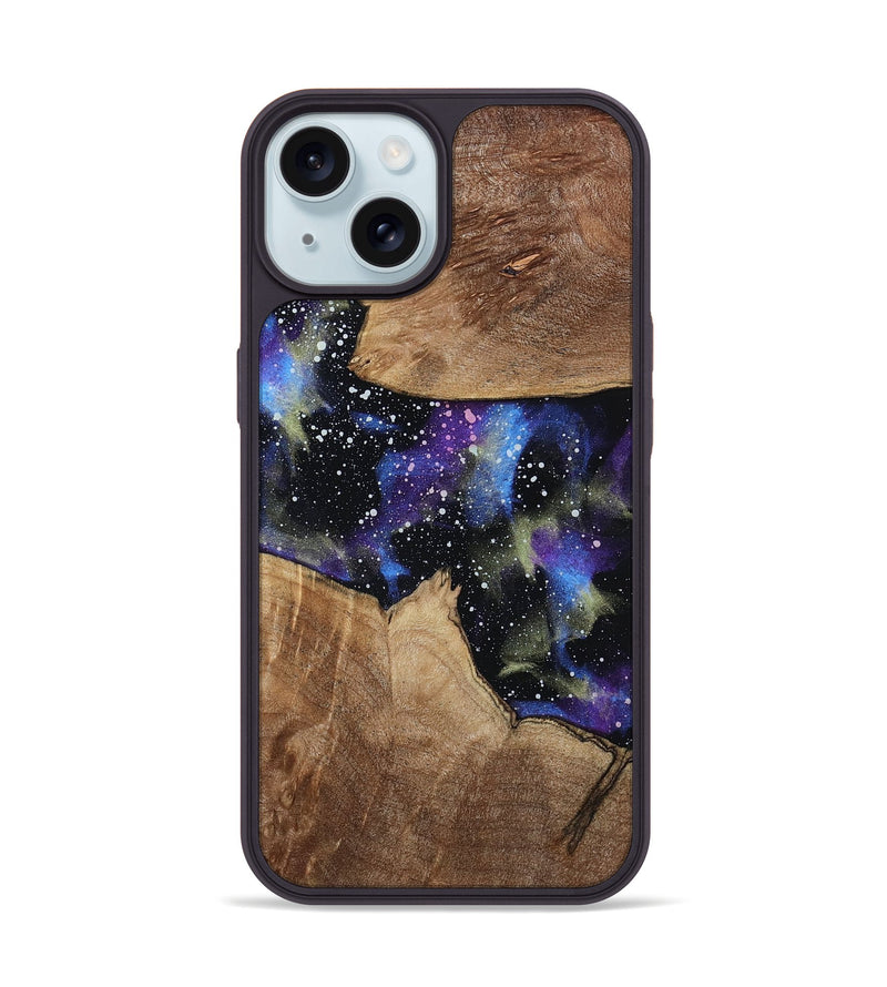 iPhone 15 Wood Phone Case - Frances (Cosmos, 807467)