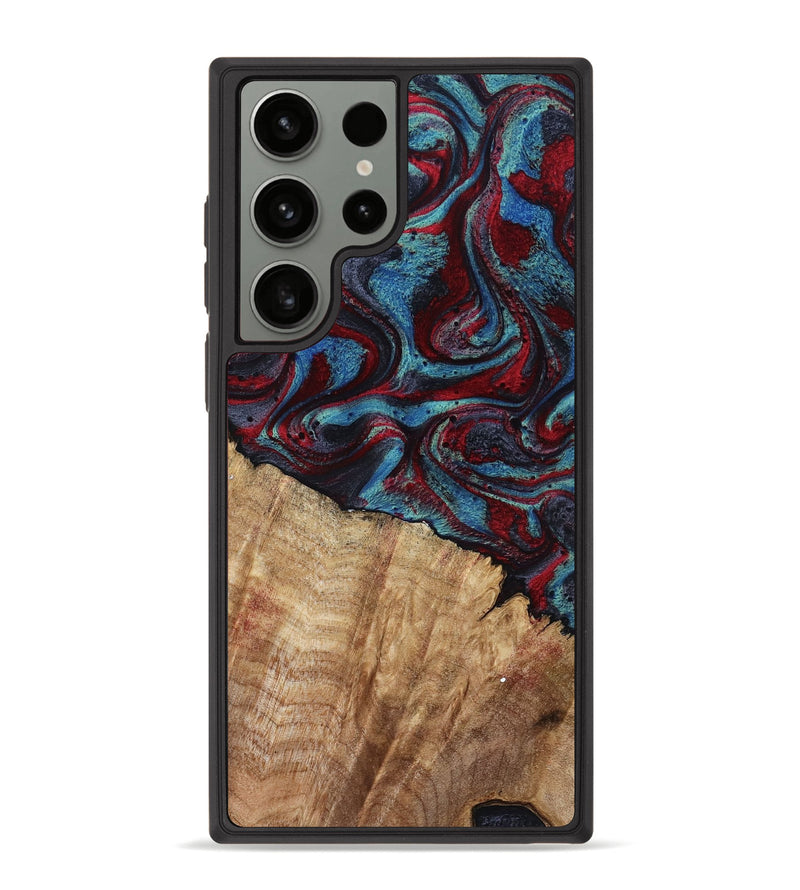 Galaxy S23 Ultra Wood Phone Case - Rolland (Red, 807470)