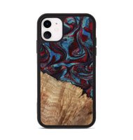 iPhone 11 Wood Phone Case - Rolland (Red, 807470)