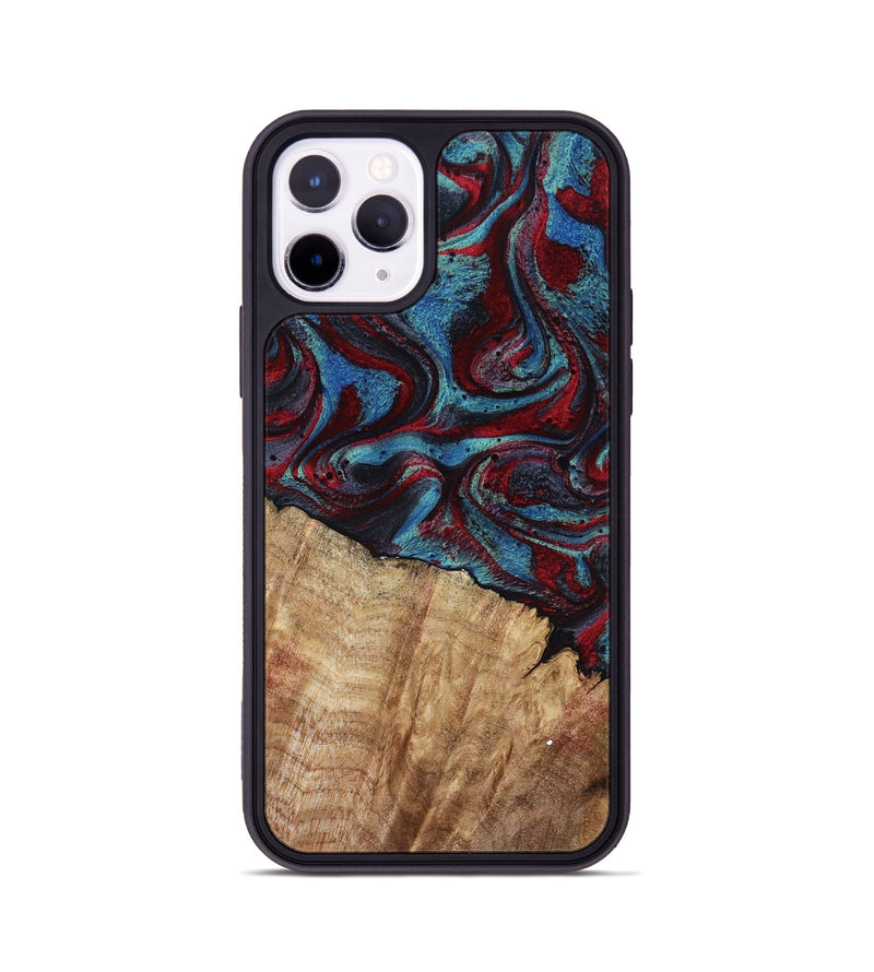 iPhone 11 Pro Wood Phone Case - Rolland (Red, 807470)