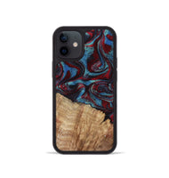 iPhone 12 mini Wood Phone Case - Rolland (Red, 807470)