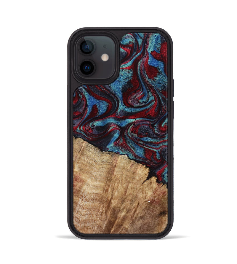 iPhone 12 Wood Phone Case - Rolland (Red, 807470)