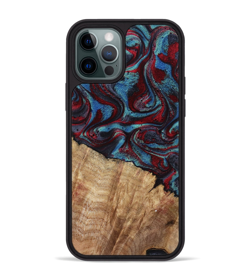 iPhone 12 Pro Max Wood Phone Case - Rolland (Red, 807470)