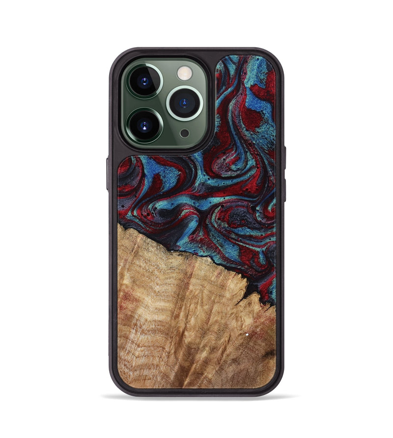 iPhone 13 Pro Wood Phone Case - Rolland (Red, 807470)