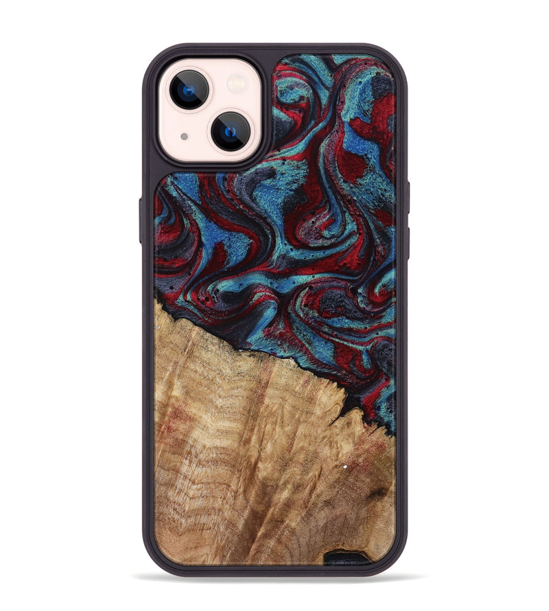 iPhone 14 Plus Wood Phone Case - Rolland (Red, 807470)