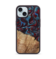 iPhone 15 Wood Phone Case - Rolland (Red, 807470)