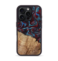 iPhone 16 Pro Wood Phone Case - Rolland (Red, 807470)